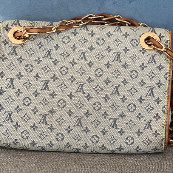 LOUIS VUITTON Monogram Mini Camille Chain Strap Shoulder Bag Blue crossbody bag - Picture 2 of 8
